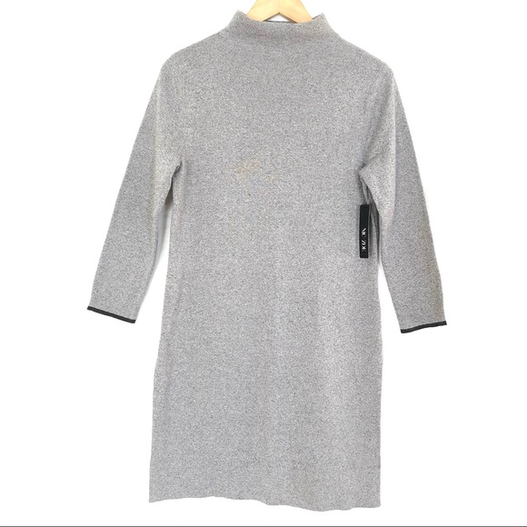 💙3/$25 NWT NIC + ZOE Long Moc Turtleneck Sweater/Dress- S - Picture 2 of 7